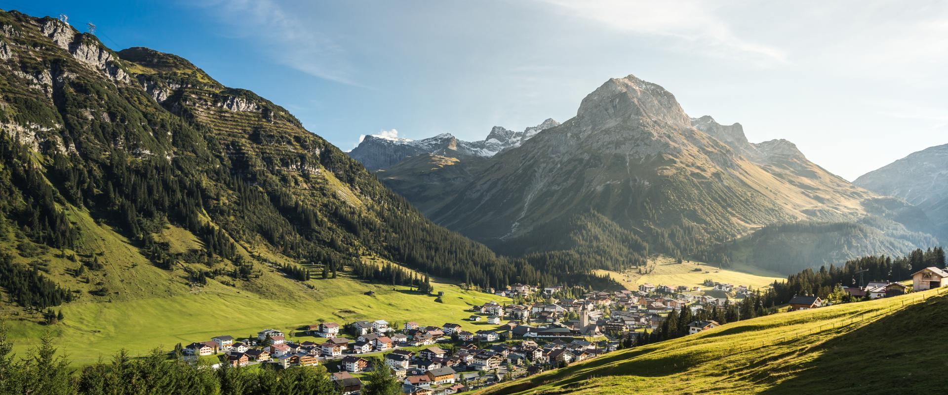 Aussicht Gipslöcher in Lech am Arlberg
